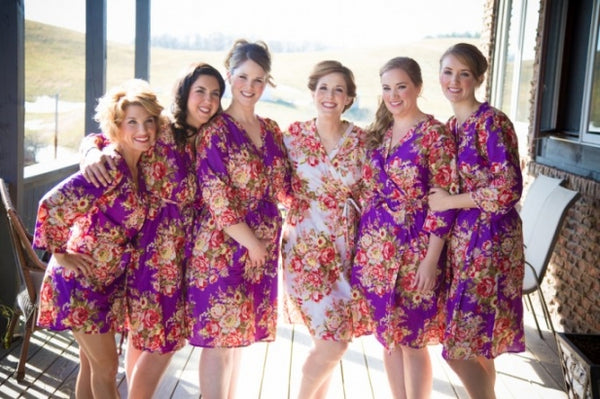 Purple Bridesmaids Robes|REGULAR FABRICS2|A SERIES FABRICS|A SERIES ROBES|A SERIES|A SERIES2