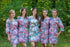Cute Bows Pattern Bridesmaids Robes|Pink Cute Bows Pattern Bridesmaids Robes|Cute Bows