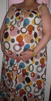 Circle Bubbles Maternity Maxi Pillowcase Dress