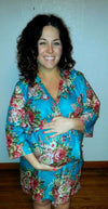 Blue Maternity Hospital Gown Delivery Robe