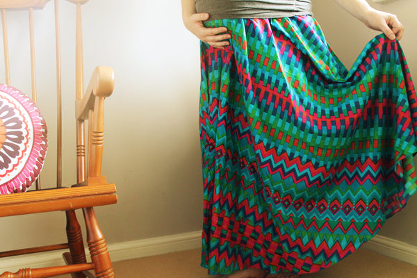 Aztec Maternity Skirt |2|KK1 FABRIC