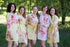 Light Yellow Cabbage Roses Pattern Bridesmaids Robes|Light Yellow Cabbage Roses Pattern Bridesmaids Robes|Cabbage Roses