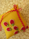 One of a kind embroidered Ring Bearer Pillow