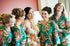 Teal Bridesmaids Robes|C series Collage|BRIGHT ROBES|PASTEL ROBES|SHALIMAR ROBES