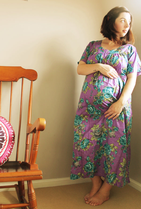 Floral Front Buttoned Muumuu