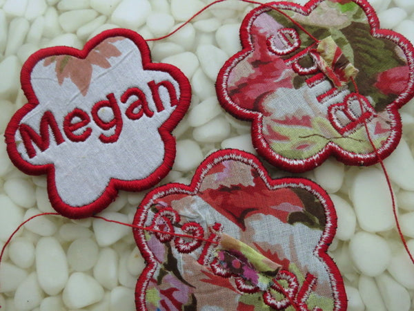 Baby Name Floral Emblems - Personalized Hangers