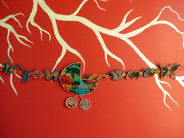 Animals theme Baby Carriage Maternity Sash