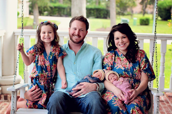 Baby Mommy Matching Kaftan Robes