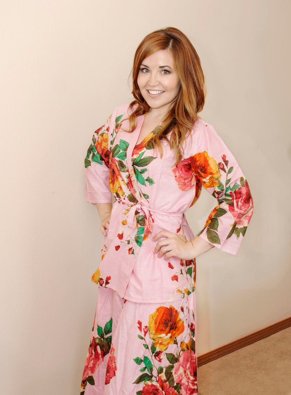 Mommy Baby Matching Dress 2 Piece Set Skirt and a kimono Top