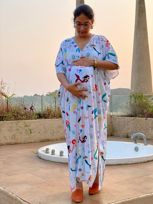 Singing Mermaids in White Maternity