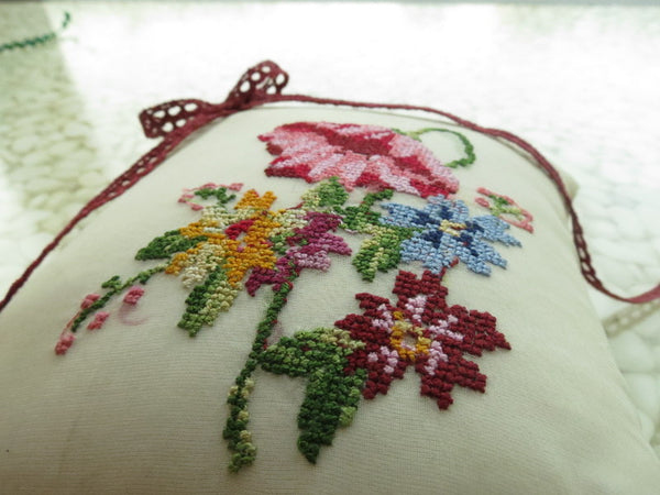 Beautifully detailed Embroidered Ring Bearer Pillow