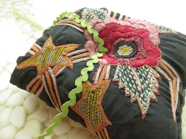 Beautifully detailed Embroidered Ring Bearer Pillow