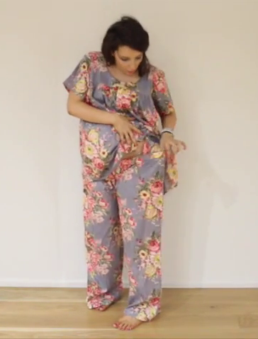 Maternity 2 Piece Pajama Set - Maternity Sleepwear