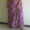 Purple Damask Wrap Around Skirt