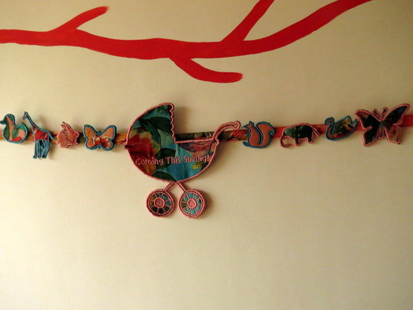 Animals theme Baby Carriage Maternity Sash