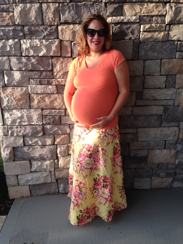 Floral Maternity Skirt
