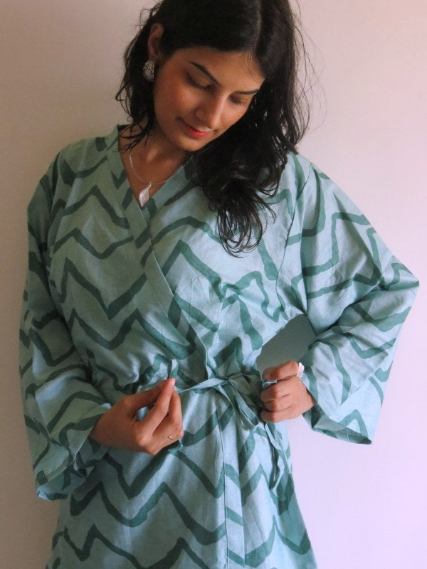 New *String Robe* Knee Length Maternity Hospital Gown