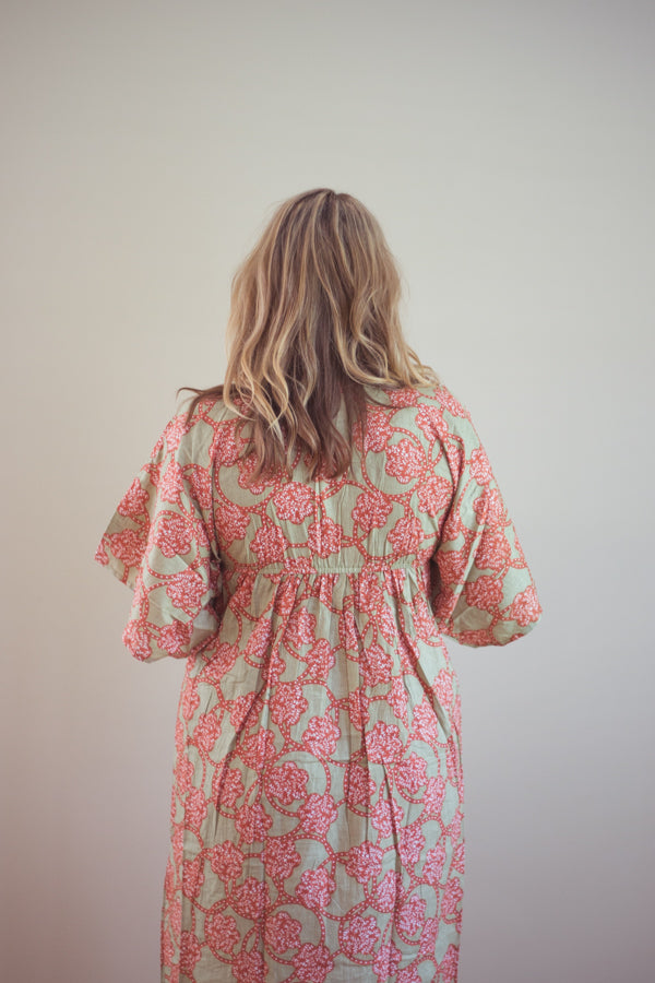 Butterfly Sleeves Empire Waist Maternity Kaftan