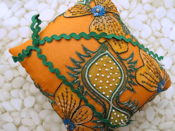 Beautifully detailed Embroidered Ring Bearer Pillow