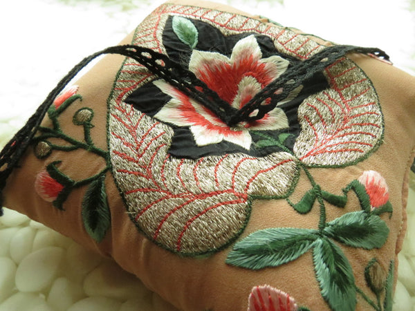 Beautifully detailed Embroidered Ring Bearer Pillow