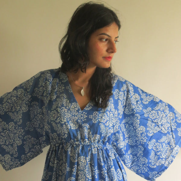 Empire Waist Dress Butterfly Sleeves Maternity Kaftan