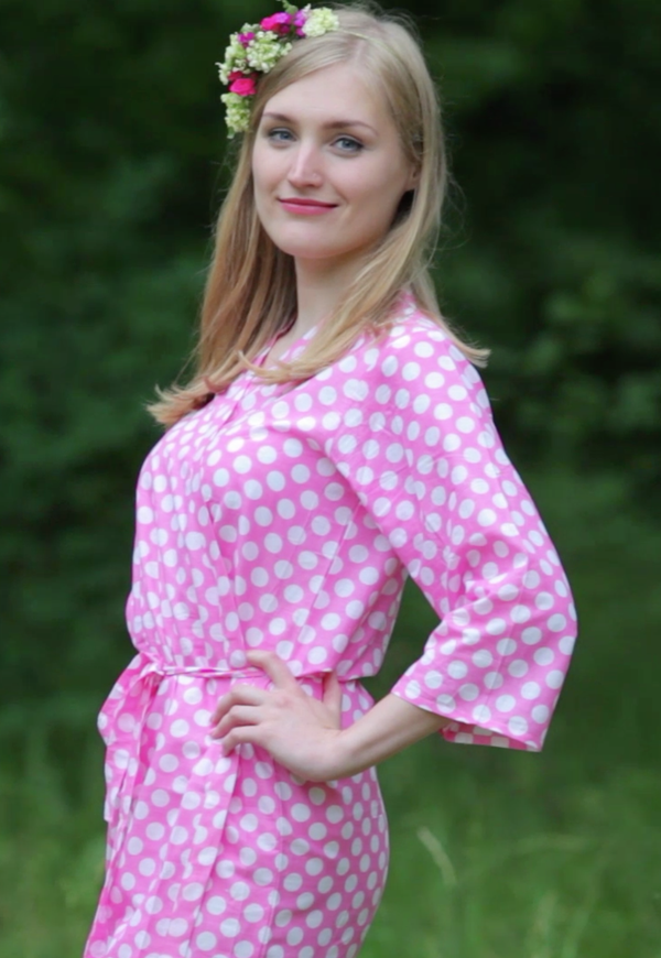 Assorted Pink Patterns, Shades of Pink Bridesmaids Robes