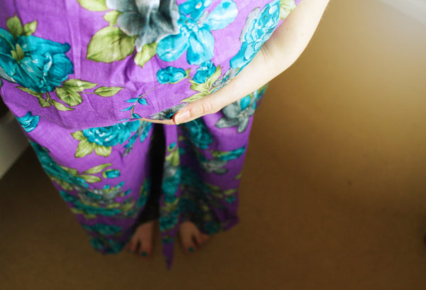 Floral Front Buttoned Muumuu