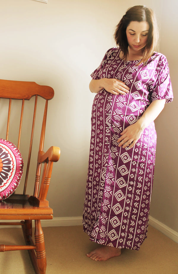 Aztec Front Buttoned Muumuu