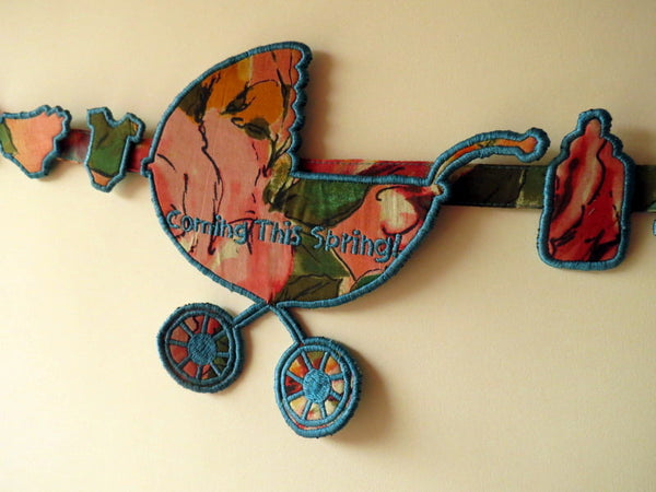 Baby Carriage Maternity Sash