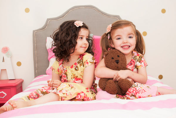 Floral Mommy Daughter Matching PJs