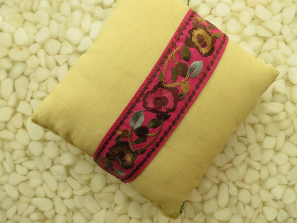 Beautifully detailed Embroidered Ring Bearer Pillow