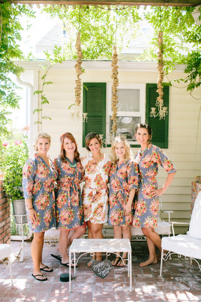 Gray Bridesmaids Robes