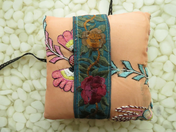 One of a kind embroidered Ring Bearer Pillow