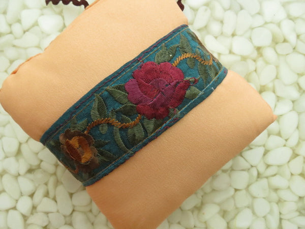 One of a kind embroidered Ring Bearer Pillow