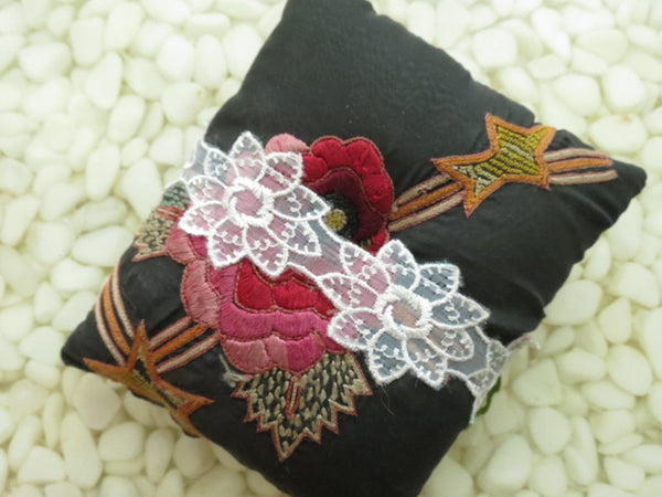 Beautifully detailed Embroidered Ring Bearer Pillow