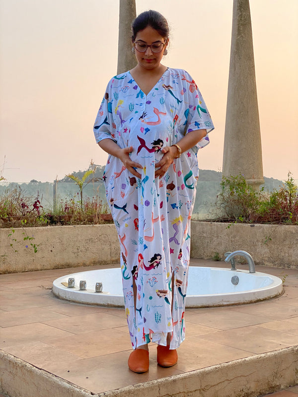 Singing Mermaids in White Maternity