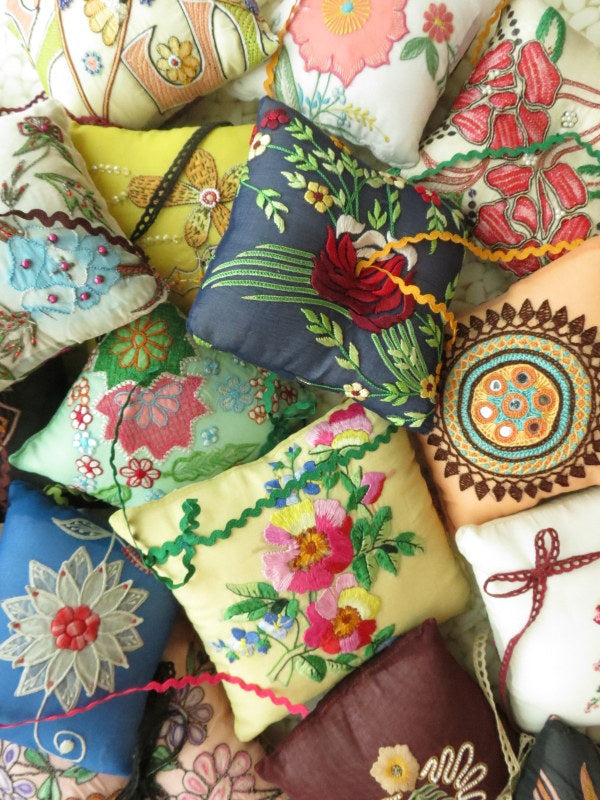 Beautifully detailed Embroidered Ring Bearer Pillow