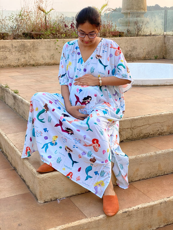 Singing Mermaids in White Maternity