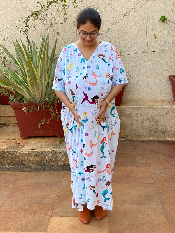 Singing Mermaids in White Maternity