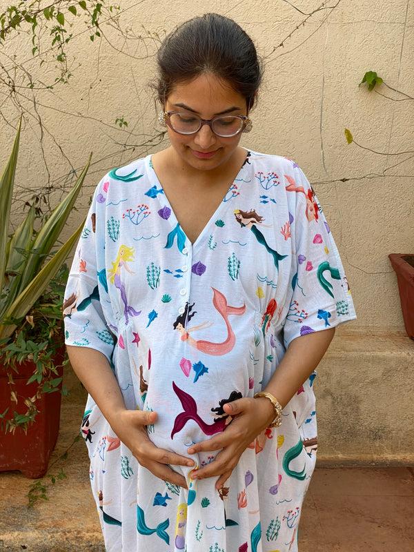 Singing Mermaids in White Maternity