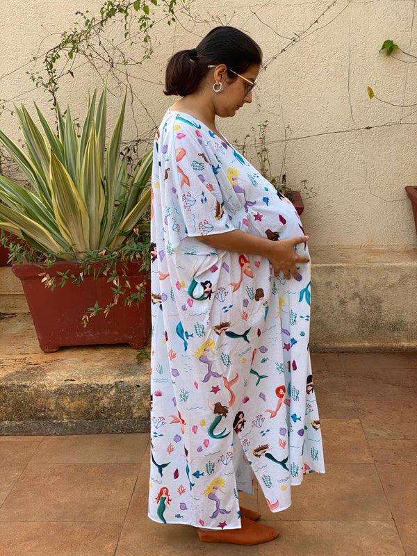 Singing Mermaids in White Maternity