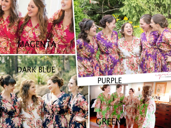 Purple Bridesmaids Robes