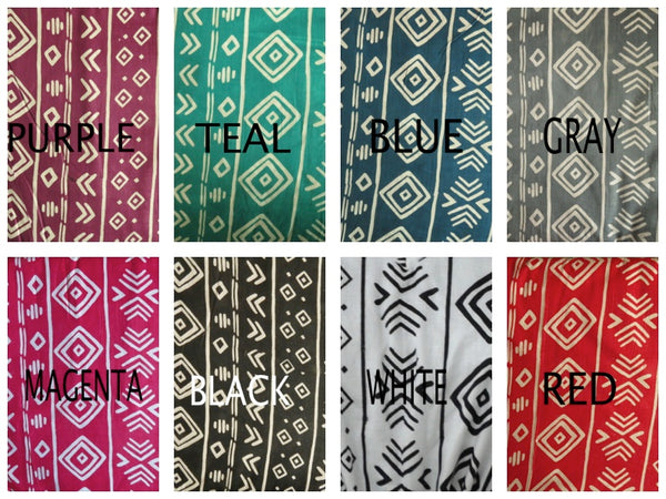 Aztec 50s style Maxi Maternity Dress