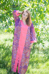Wine The Glow-within Style Caftan in Abstract Floral Pattern