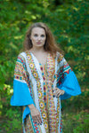 Off-White Mustard Ballerina Style Caftan in Aztec Geometric