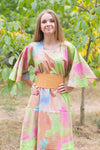 Mint Beauty, Belt and Beyond Style Caftan in Batik Watercolor
