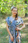 Gray Magic Sleeves Style Caftan in Butterfly Baby Pattern