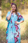 Light Blue The Drop-Waist Style Caftan in Butterfly Baby Pattern