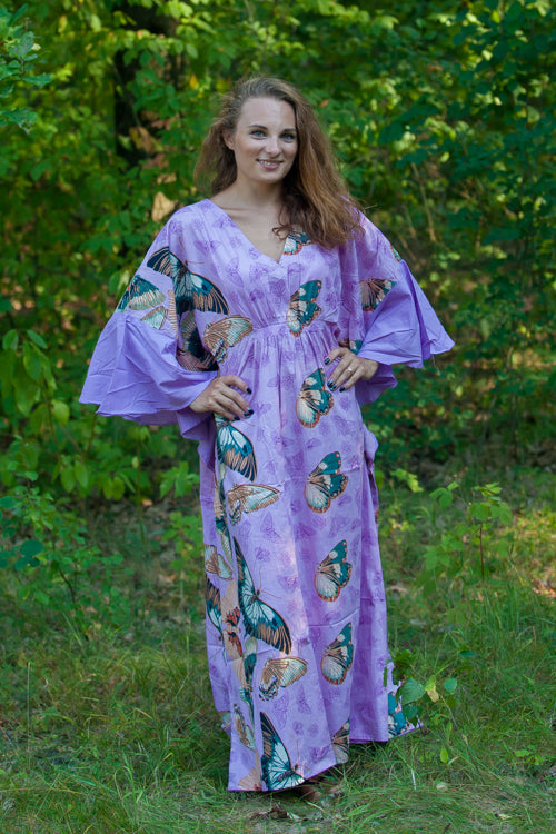 Lilac Ballerina Style Caftan in Butterfly Baby