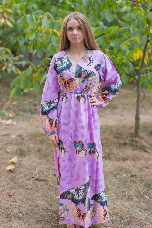 Lilac Shape Me Pretty Style Caftan in Butterfly Baby Pattern